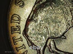 2005-D Jefferson nickel Double-Speared Bison Die Gouge DDO rare 5c gem