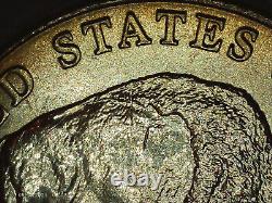 2005-D Jefferson nickel Double-Speared Bison Die Gouge DDO rare 5c gem