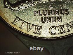 2005-D Jefferson nickel Double-Speared Bison Die Gouge DDO rare 5c gem