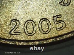 2005-D Jefferson nickel Double-Speared Bison Die Gouge DDO rare 5c gem