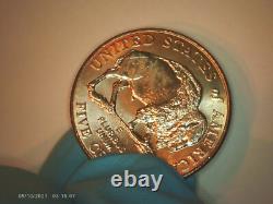 2005-D Jefferson nickel Double-Speared Bison Die Gouge DDO rare 5c gem
