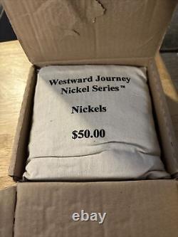 2005-D Nickel Mint Sewn $50 Canvas Bag Westward Journey Series Bison
