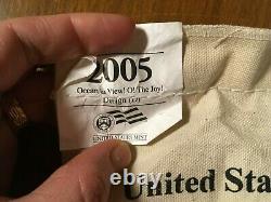 2005-D Ocean in View Westward Journey, Bison 2005-P Nickel coin bags US Mint