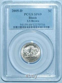 2005 D PCGS SMS MS69 SP69 Westward Journey Bison Jefferson Nickel Tied 4 Finest