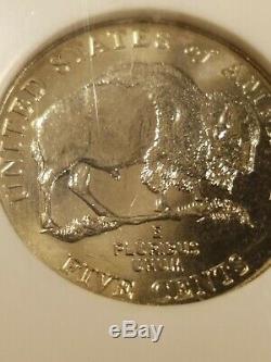 2005 D Speared Bison Ngc Ms 64 Reverse Die Gouge Mint Error