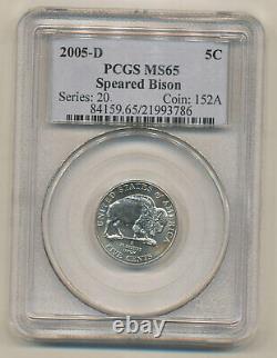 2005 D Speared Bison Pcgs Mint State 65
