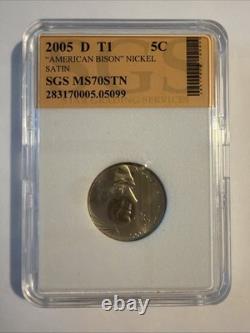 2005-D T1 Satin American Bison Nickel