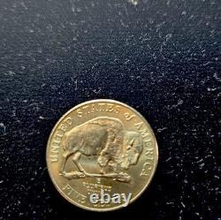 2005 Delaware Bison Nickel with Flaw On Back Very Good Condition