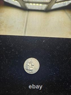 2005 Delaware Bison Nickel with Flaw On Back Very Good Condition
