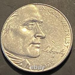 2005 Jefferson D 5 cents Buffalo Rare Error Coin