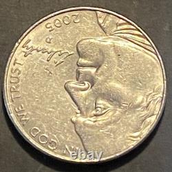 2005 Jefferson D 5 cents Buffalo Rare Error Coin
