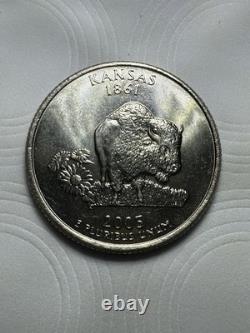 2005 Kansas State Quarter Buffalo Coin