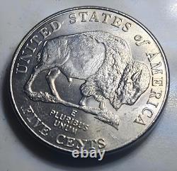 2005-P 5 Cent Rear Wounded Bison Error Coin Jefferson Nickel Die Crack
