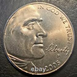 2005-P 5C Bison Jefferson Nickel BU Super RARE