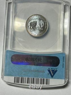 2005-P 5c Bison Jefferson Nickel ANACS MS69 DDO Satin Finish Blue Color