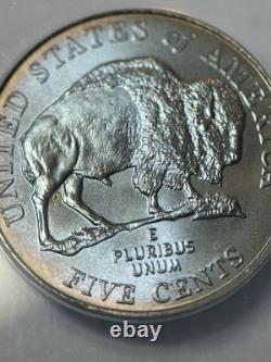 2005-P 5c Bison Jefferson Nickel ANACS MS69 DDO Satin Finish Blue Color