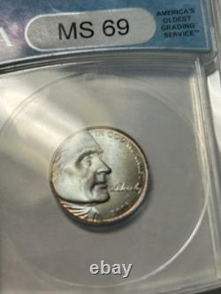 2005-P 5c Bison Jefferson Nickel ANACS MS69 DDO Satin Finish Blue Color