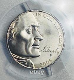2005 P 5c PCGS SP68 Bison Satin Finish