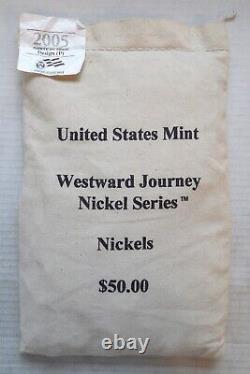 2005-P American Bison-Westward Journey Nickel Series-$50 Nickel Bag-Sealed-UNC