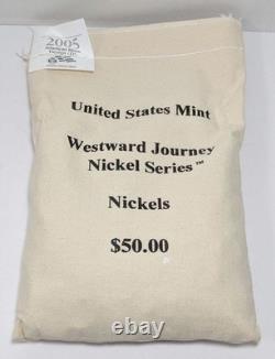 2005 P BISON westward Journey series Nickel $50.00 Unopened Mint Bag