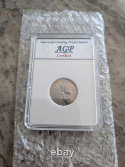 2005 P Bison 5-c Broken -tomahawk- Error Rare, Uncirulated Apg Certifed