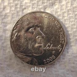 2005 P Jefferson Nickel 5C Bison Reverse Circulated United States Coin