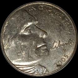 2005-P Rare Error Coin Jefferson Nickel Bison Reverse 5C