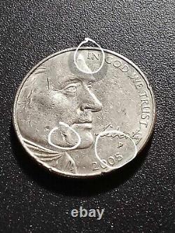 2005 P Rare Jefferson Buffalo Nickel Very Rare Find! Re-Punched Mint