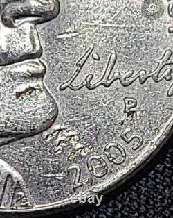 2005 P Speared Bison Jefferson Nickel Buffalo Error Nickels