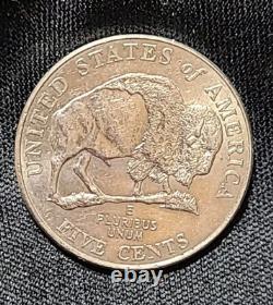 2005 P Speared Bison Jefferson Nickel Buffalo Error Nickels