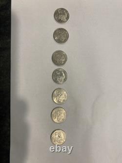 2005 P Speared Bison Nickels (7 Total)