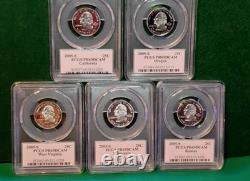 2005 S PCGS PR69DCAM Year Set-11 Coin Set, With Bison Nick & State Qtr Set