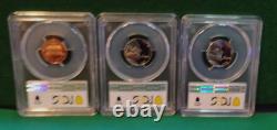 2005 S PCGS PR69DCAM Year Set-11 Coin Set, With Bison Nick & State Qtr Set