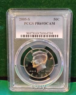 2005 S PCGS PR69DCAM Year Set-11 Coin Set, With Bison Nick & State Qtr Set