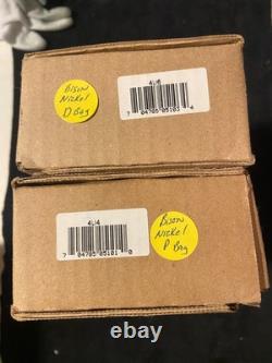 2005 Westward Journey Jefferson Bison 500 coin P&D Nickel Bags in Sealed Boxes