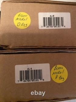 2005 Westward Journey Jefferson Bison 500 coin P&D Nickel Bags in Sealed Boxes