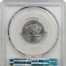 2005-d Jefferson Nickel Bison Pcgs Ms64 Blue Toning