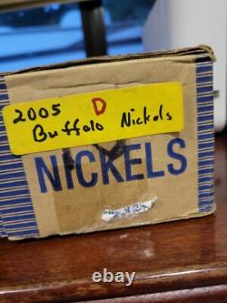 2005-d&p Jefferson Nickel Bison / Buffalo 2 50 Roll Bank Box Nf String & Son