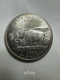 2006 North Dakota State Quarter Coin Buffalo Design
