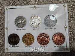 2006 San Diego Coinarama BISON Set 1 oz Silver Medal Copper/Bronze/Proof RARE