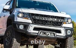 2015-2022 Chevrolet Colorado ZR2 Bison Front Bumper Complete withSilver Face Plate