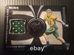 2016 Black Gold #2 CARSON WENTZ Rookie SHADOWBOX NDSU Bison JERSEY NUMBER 11/99