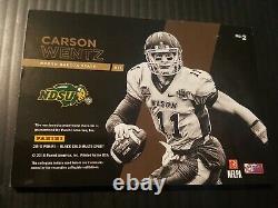 2016 Black Gold #2 CARSON WENTZ Rookie SHADOWBOX NDSU Bison JERSEY NUMBER 11/99