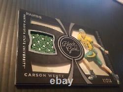 2016 Black Gold #2 CARSON WENTZ Rookie SHADOWBOX NDSU Bison JERSEY NUMBER 11/99