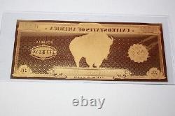 2020 Aurum The American Bison 1000 Milligrams. 999 fine Gold Note 013GRA