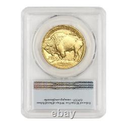 2021 $50 American Gold Buffalo PCGS MS70 First Strike FS 1oz 24KT coin with Bison