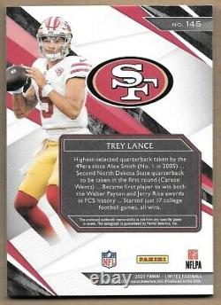 2021 Limited Trey Lance RC Auto 11/75 Jersey San Francisco 49ers North Dakota St