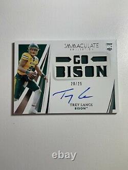 2021 Panini Immaculate Trey Lance #110 Autograph Auto RPA #/25 Go Bison Rookie