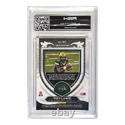 2021 Panini Prizm Trey Lance NDSU Bison Crusade Blue Shimmer /13 #164 RC HGA 9