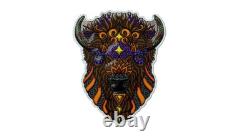 2021 Spirit Animals Bison Colorized 1z silver coin